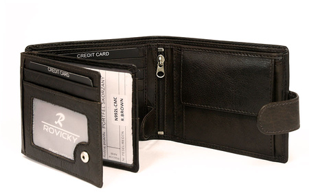 Leather wallet RFID ROVICKY N992L-CMC