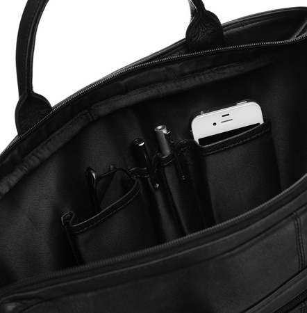 Torba na laptopa skórzana NO LOGO LAP-31701-NDM-NL