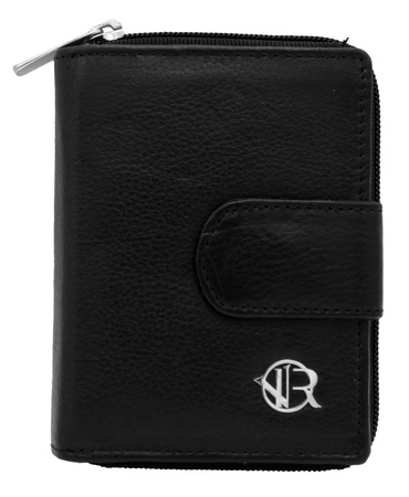 Portfel damski skórzany na blistrze R-DLL2-NCD-BL Black