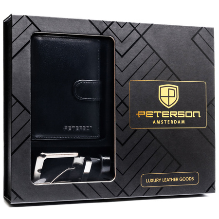 Zestaw portel+pasek PTN N4L-09-120-BW Black