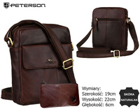 Torba skórzana + Etui PTN 719E-OPU Brown