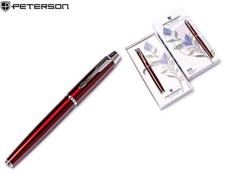 Długopis w pudełku Peterson PTN 222-GB Red-Silver