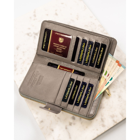 Portfel damski skórzany PTN 76116-BF Silver