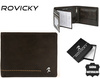 Portfel skórzany RFID ROVICKY N992-CMC R.Brown