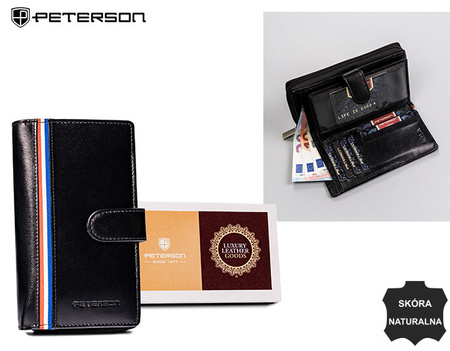 Portfel damski skórzany PTN RD-42-GCL-A Black