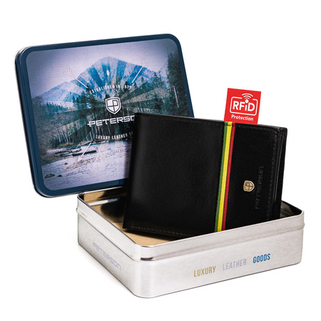 Portfel męski skórzany Reggae PTN 304RA Black