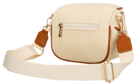 Saszetka-Nerka PU PTN MIS-07 Ecru-Brown