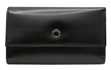 Duży portfel damski skórzany PTN D19-NGV Black