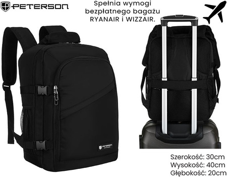 Plecak Podróżny PTN KRUK-J Black