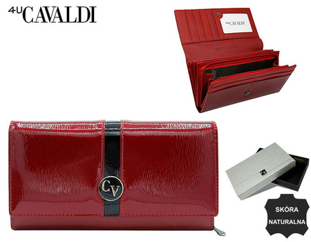 Leather women wallet CAVALDI H20-2-RS9-5805 RED
