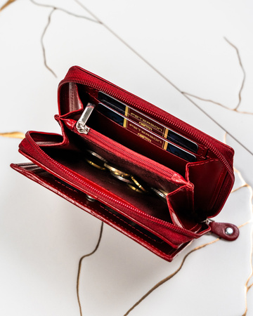 Gift Set: Wallet and Keychain Peterson PTN SET-D-67-KCS RED