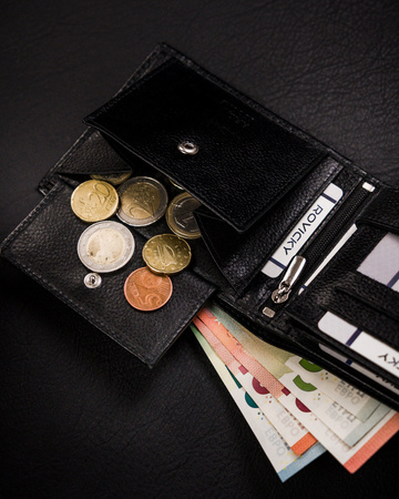 Portfel męski skórzany N992-RPVT-BL BLACK