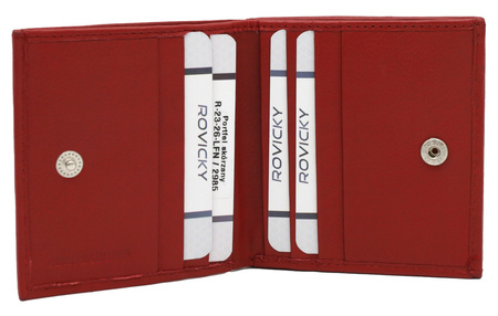 Portfel damski skórzany R-23-26-LFN Red