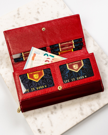 Portfel damski skórzany PTN BC-42100 Red