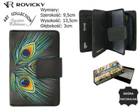 Women's leather wallet R-N109-ART