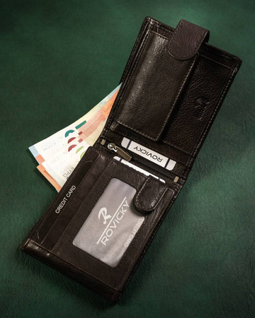 Leather wallet RFID ROVICKY N992L-CMC