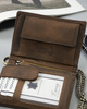 Men's nubuck leather wallet
