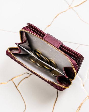 Portfel damski skóra naturalna+PU PTN PS115-HNL Purple