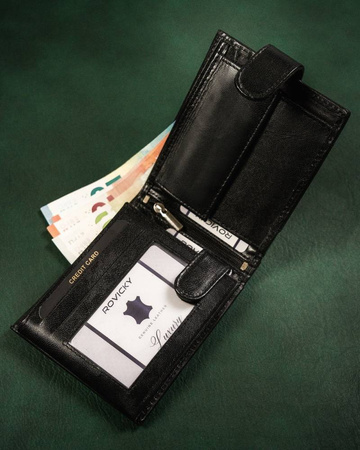 Portfel skórzany RFID ROVICKY N992L-P-GOAN