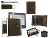 Men’s Gift Set: Nubuck Leather Wallet and Keychain PETERSON PTN SET-M-N4L-CHM