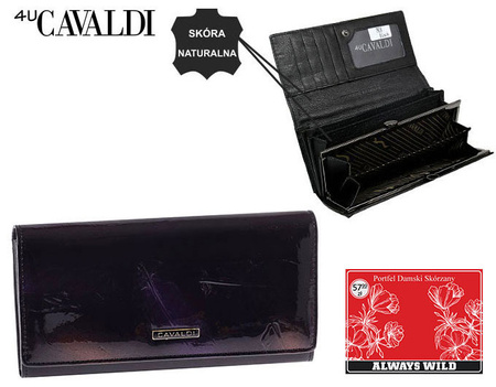 Portfel damski skóra+PU PN24-YM-BL Purple