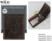 Portfel męski skórzany na blistrze N992-CHM-BL Brown