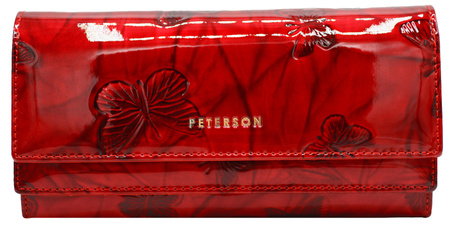 Leather wallet RFID PETERSON PTN 421028-BF