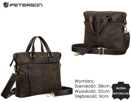 Torba skórzana PTN 717-SCC Brown