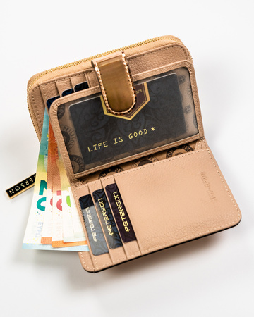 Portfel damski skórzany PTN 1N-602 R.Gold