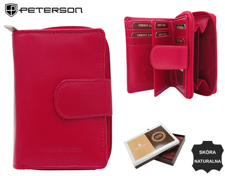 Portfel skórzany PTN RD-41-GCL Magenta