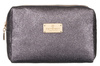 A glittering single-compartment travel vanity bag PTN KOS-L02-B Silver Peterson