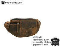 Leather bumbag PETERSON PTN 2507-HUN