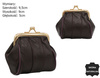 Leather coin purse 662 D.Brown