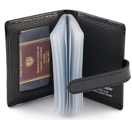 Skórzane etu na dokumenty PTN BP-BC-102 Black