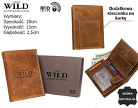Men's natural leather wallet Always Wild N4-P-CHM