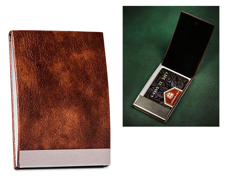 Etui ze skóry eko M6102-NL Brown