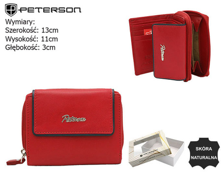 PTN KA-26 Red+Navy Leather Wallet