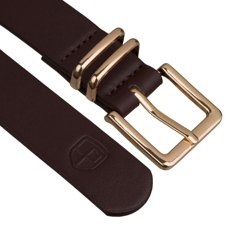 Pasek damski wąski PTN STU-19G1 Brown