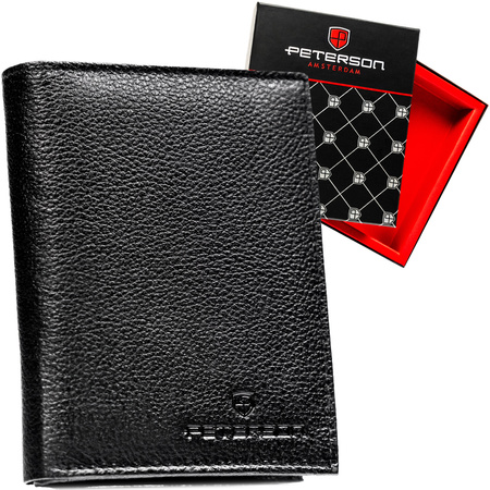Portfel męski skórzany PTN N4-SPDM Black