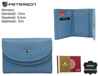 PETERSON PTN 116-BO RFID leather wallet