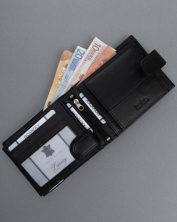 Portfel męski skórzany N992L-P-PDM-BL Black