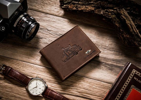 Zestaw prezentowy: portfel męski oraz etui na kluczyki i karty PTN ZM38 Peterson