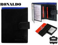 RONALDO D1072L-VT RFID leather wallet