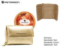 Portfel damski eko w puszce PTN 011-HRH-PUS Gold