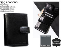 Portfel męski skórzany na blistrze 324L-GA-BL Black