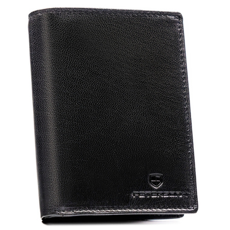 Gift set: leather wallet and keyring PETERSON PTN SET-M-N4-GVT