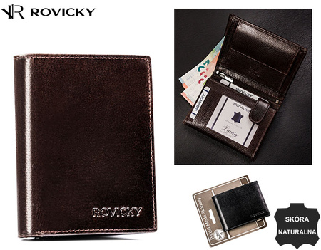 Portfel męski skórzany N4-RPVT-BL Brown