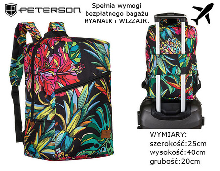 Plecak z tkaniny hydrofobowej PETERSON PTN PLEC