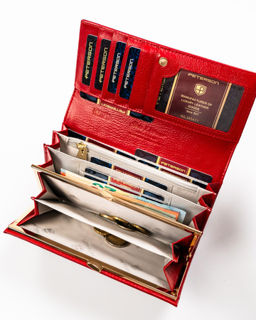 PETERSON PTN 42122-SBR RFID leather wallet