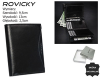 ROVICKY 1541-03-BOR RFID leather wallet
